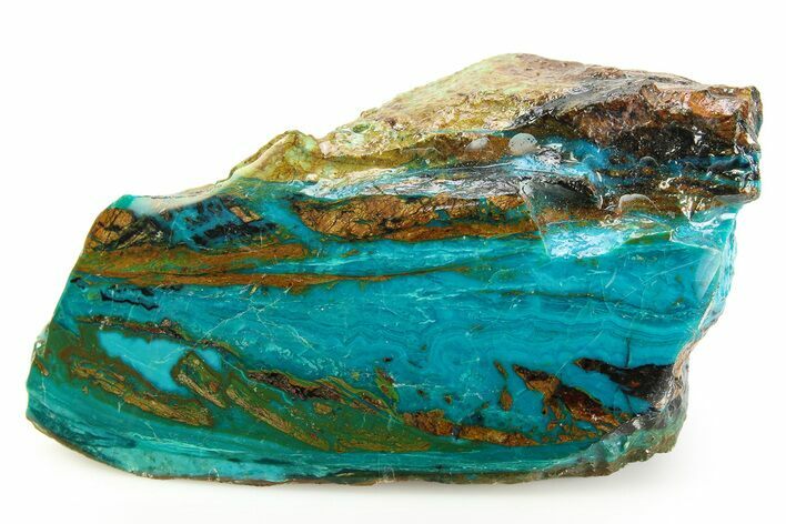 Polished Atacama Blue Opal (Chrysocolla & Opal) - Chile #352150